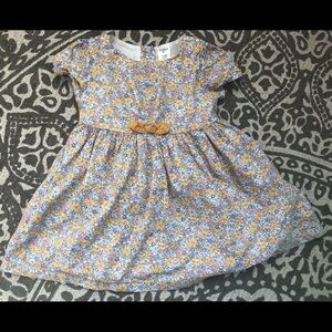 Oshkosh B’gosh 12-18 month floral dress‎ with yellow bow